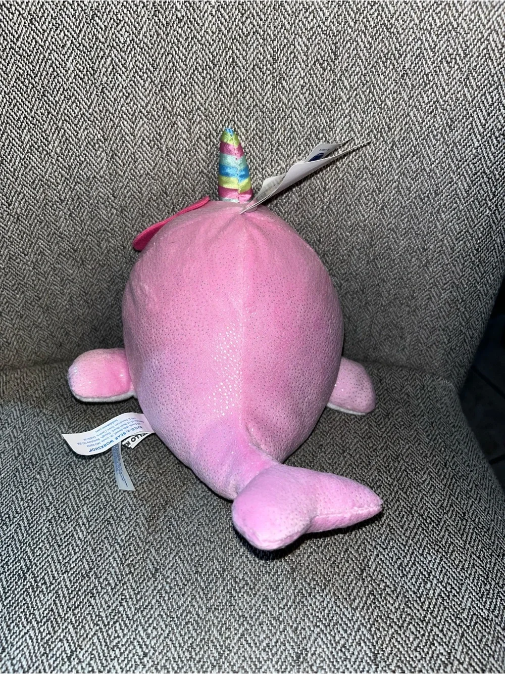 Build A Bear Sanrio Hello Kitty 8” NARWHAL Pink Plush Summer Waves Mini NWT HTF